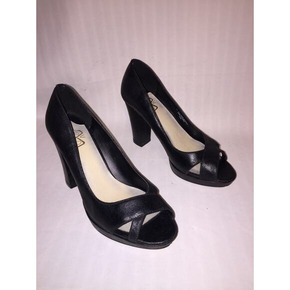 Vintage Fashion Bug women's High Heel Shoes open Toe 6M - Picture 1 of 9